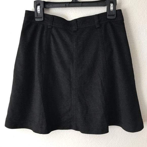 Zara Trafaluc Black Skirt with Button Front Size X-Small - Picture 4 of 7